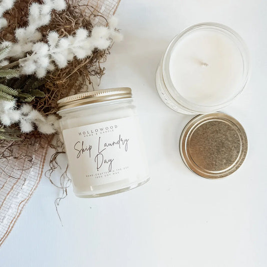 Skip Laundry Day 8oz Soy Candle