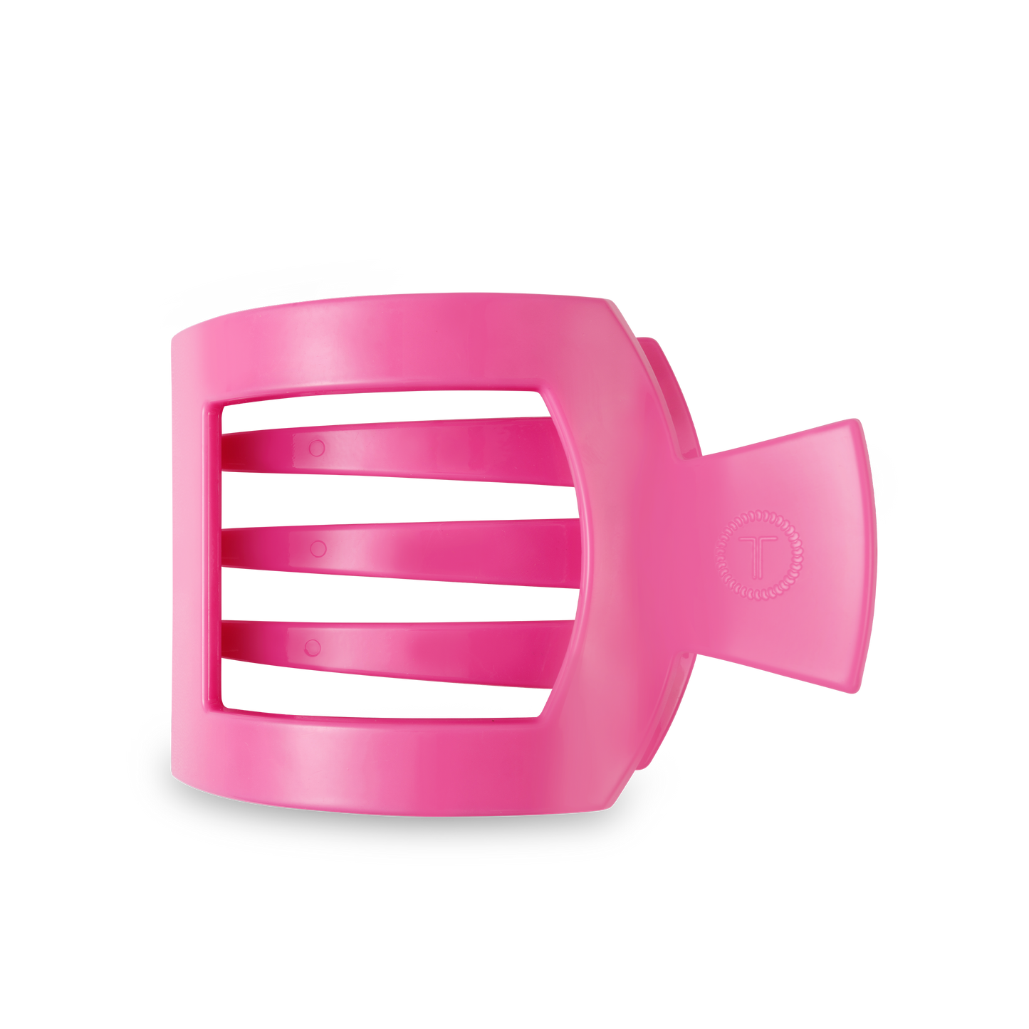 Teleties Large Square Flat Hair Clip - Paradise Pink