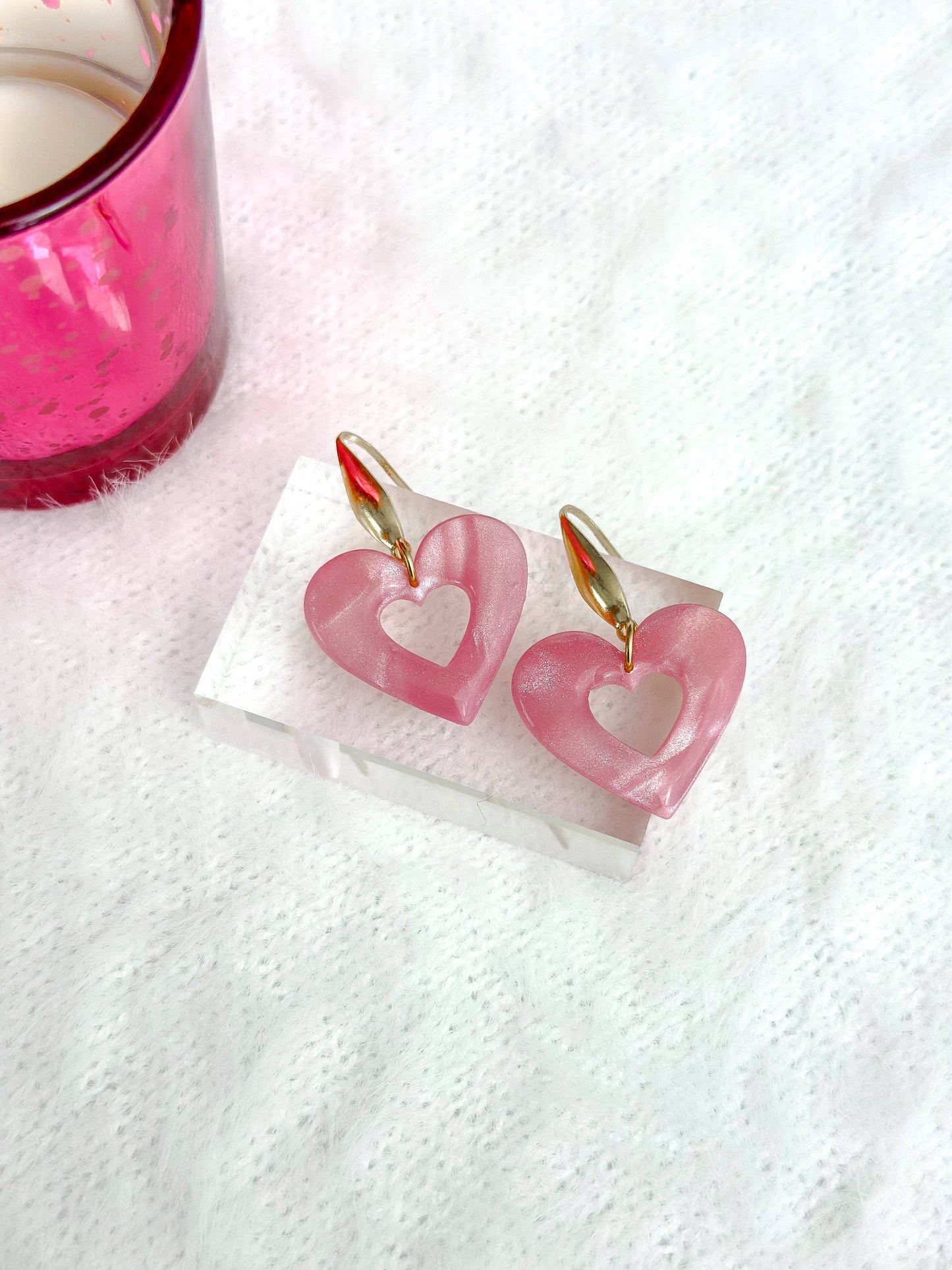 Camille Heart Drop Earrings