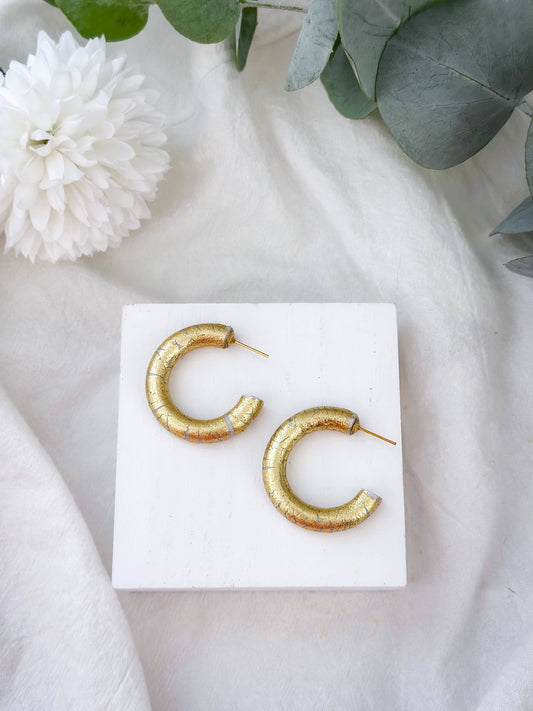 Lightweight Gold Hoop Earrings