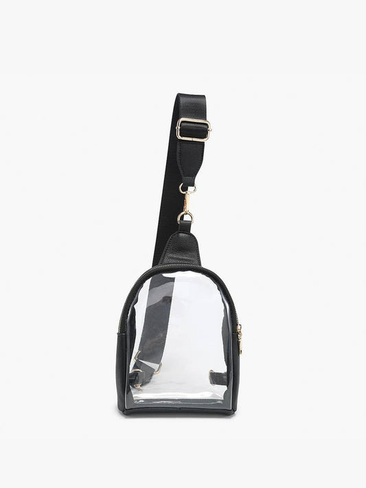 Ellen Clear Sling Bag w/ Removable Guitar Strap