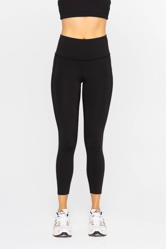 Laser-Cut and Bonded Essential Foldover Highwaist Leggings