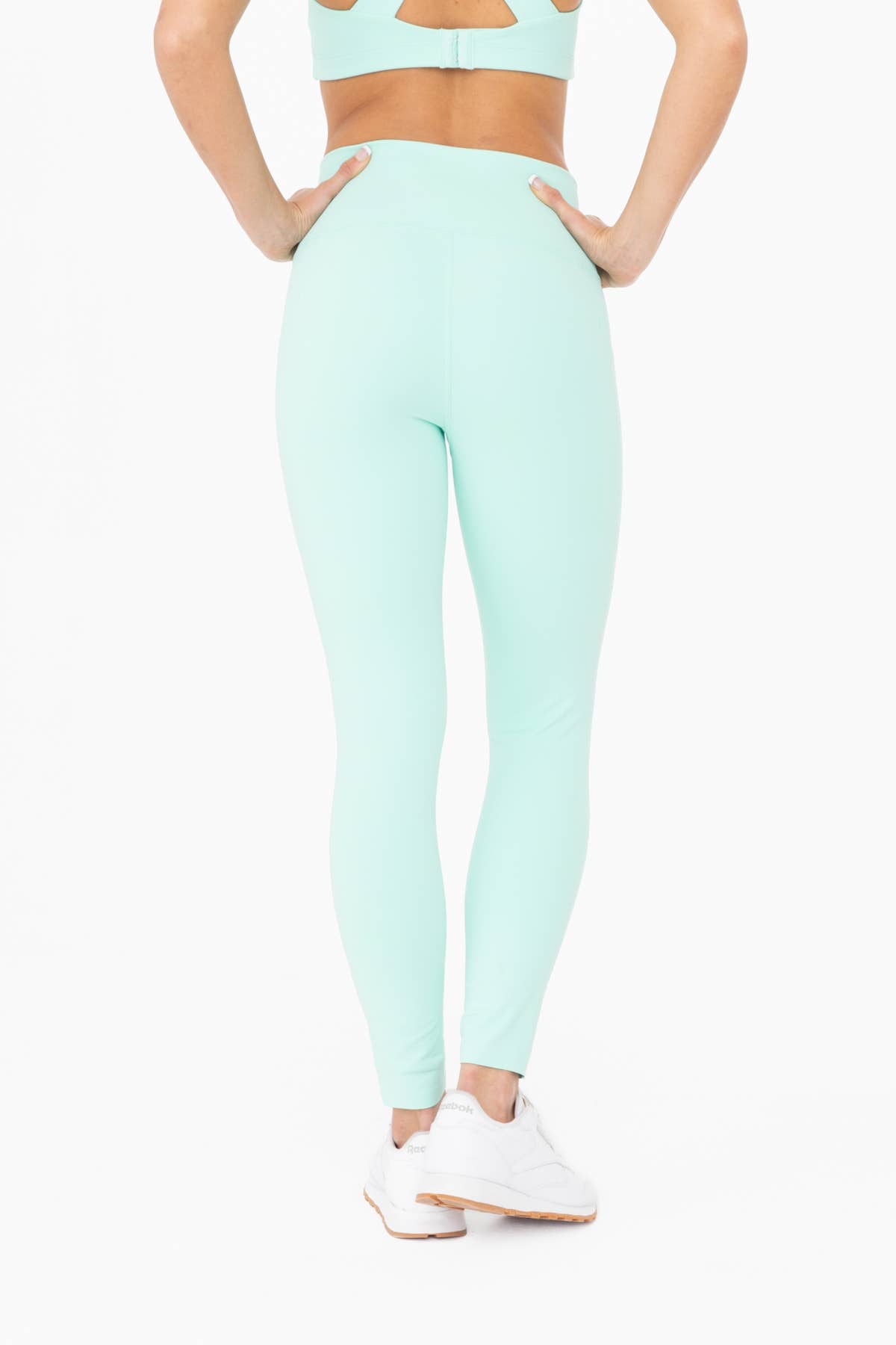 Laser-Cut and Bonded Essential Foldover Highwaist Leggings