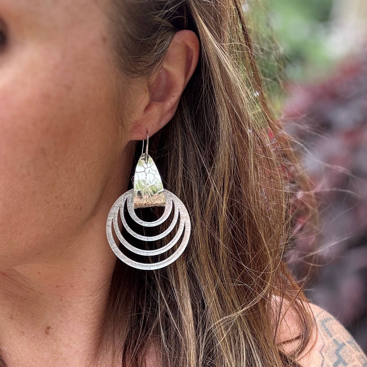 Joy Drops Acrylic/Leather Earrings