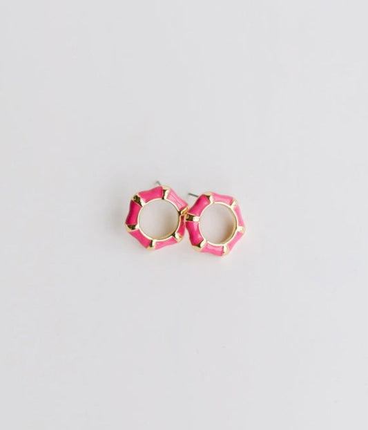 Liz Earrings - Hot Pink