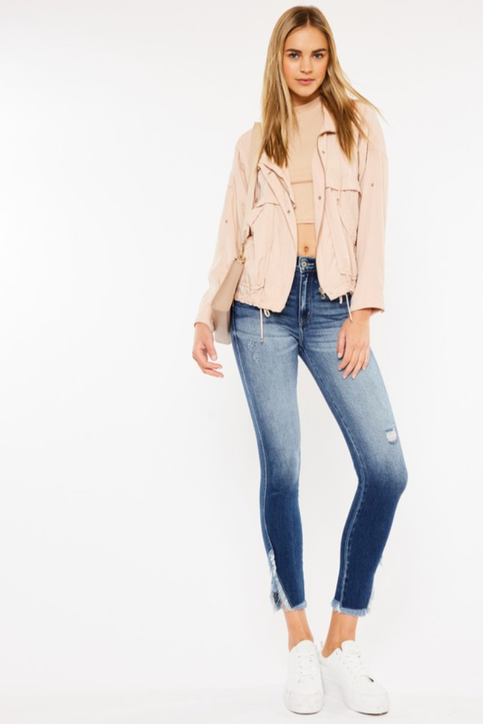 Gemma High Rise Ankle Skinny Jeans