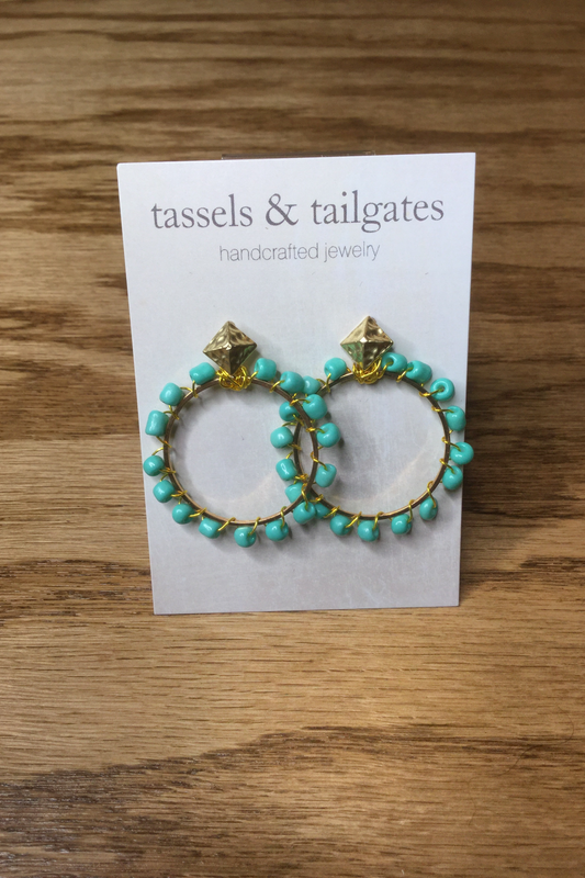 Lexi Turquoise Hoops