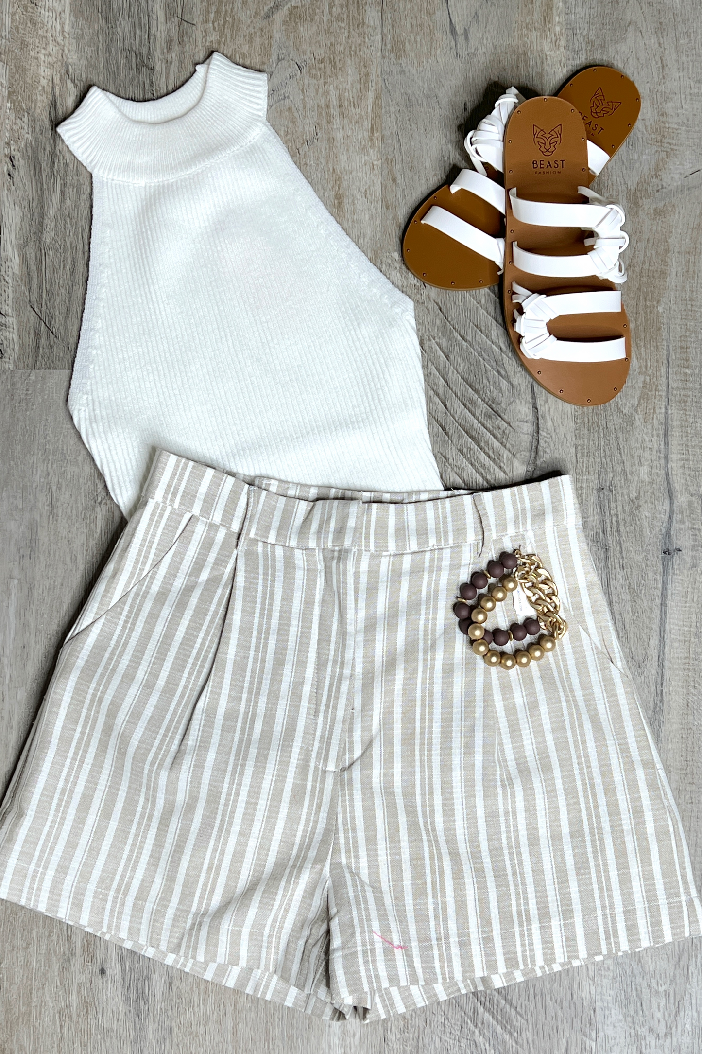 Sand Striped Shorts